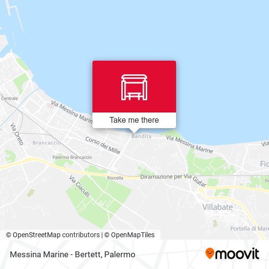 Messina Marine - Bertett map