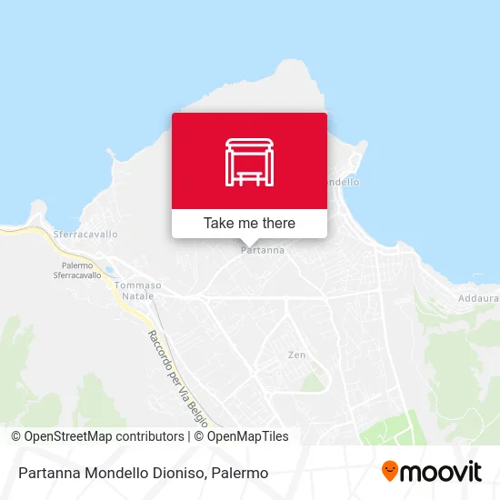 Partanna Mondello Dioniso map