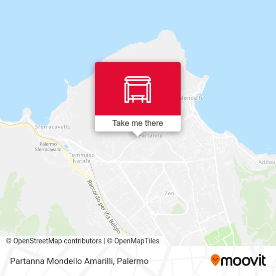 Partanna Mondello Amarilli map