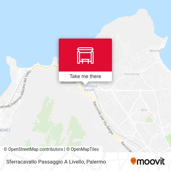 Sferracavallo Passaggio A Livello map