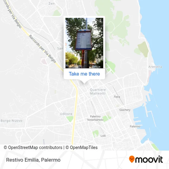 Restivo Emilia map