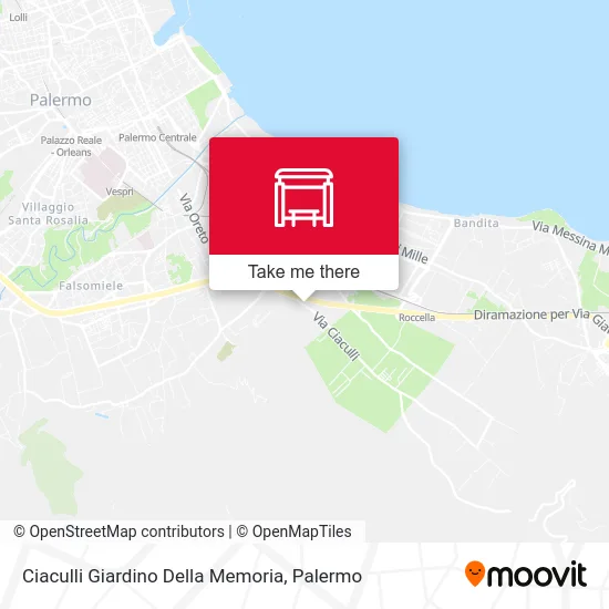 Ciaculli Giardino Della Memoria map