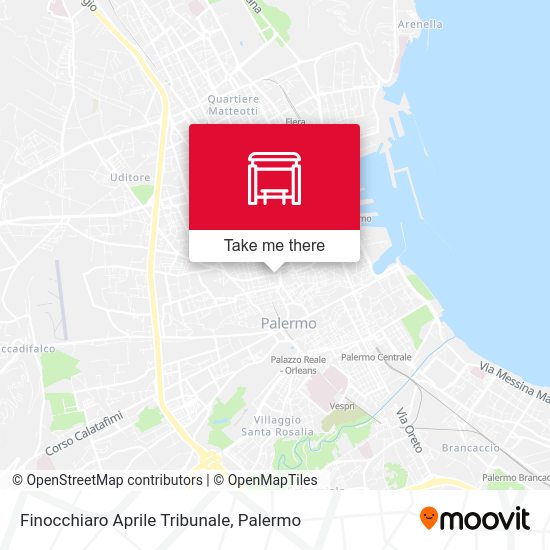 Finocchiaro Aprile Tribunale map