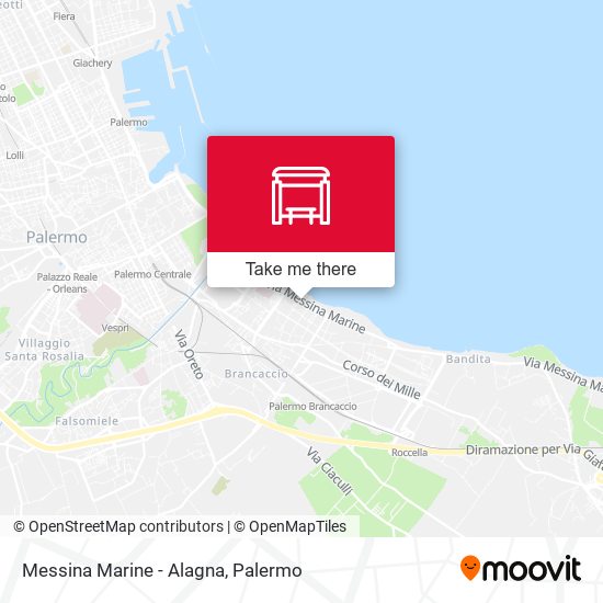 Messina Marine - Alagna map