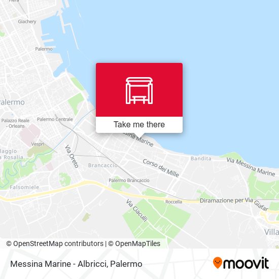 Messina Marine - Albricci map