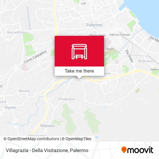 Villagrazia - Della Visitazione map