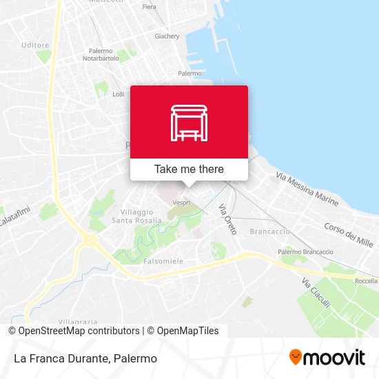La Franca Durante map