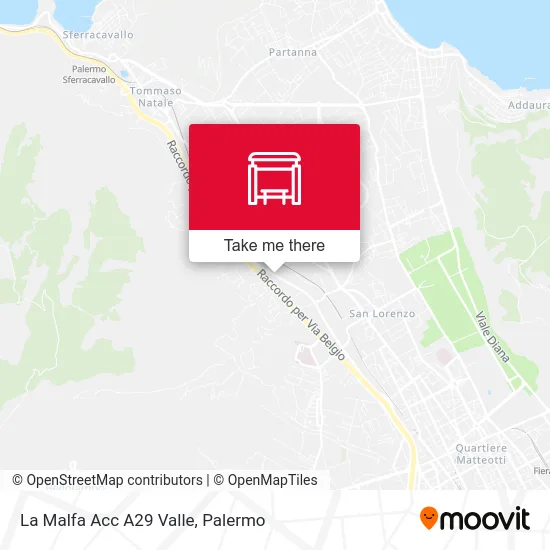 La Malfa A29 Valley Access map