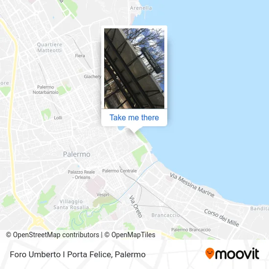 Foro Umberto I Porta Felice map