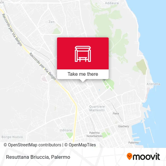 Resuttana Briuccia map