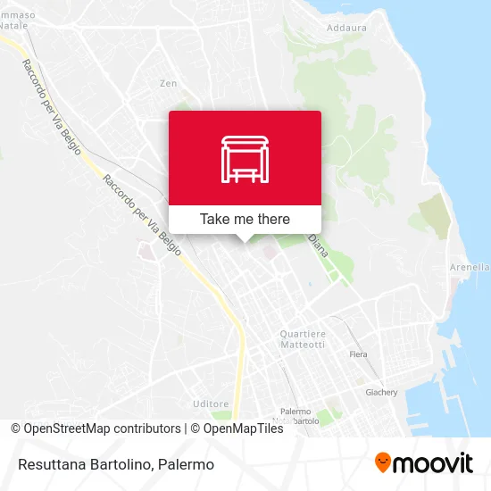 Resuttana Bartolino map