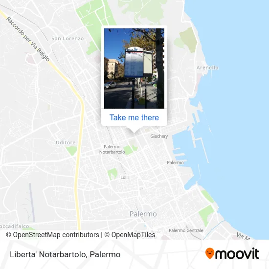 Liberta' Notarbartolo map