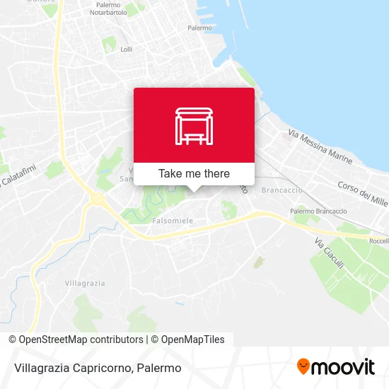Villagrazia Capricorno map