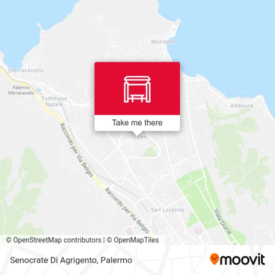 Senocrate Di Agrigento map