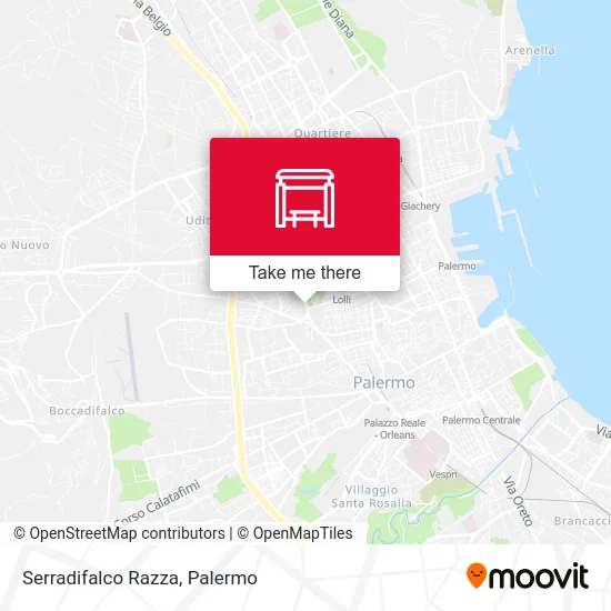 Serradifalco Razza map