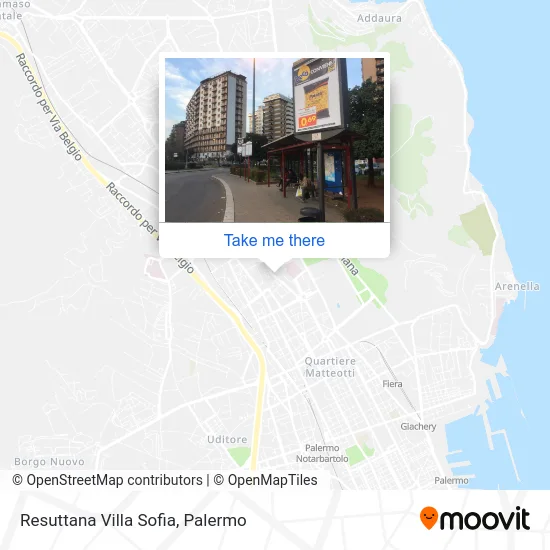 Resuttana Villa Sofia map