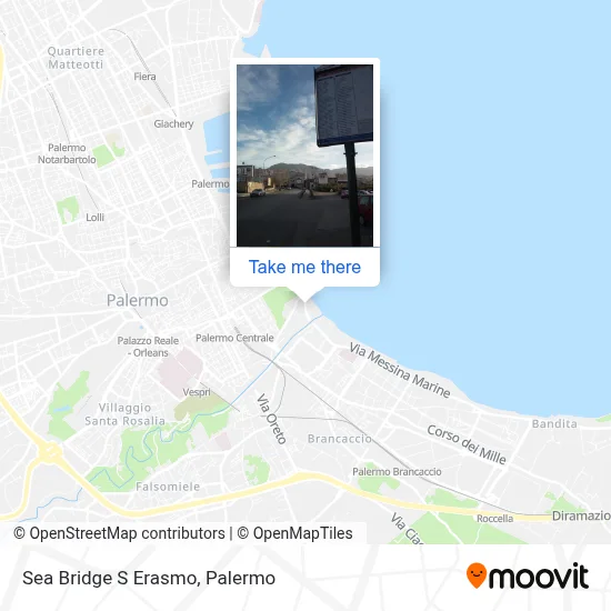 Sea Bridge S Erasmo map