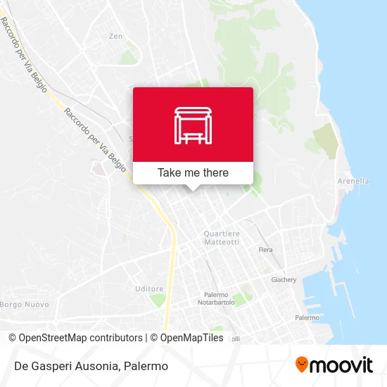 De Gasperi Ausonia map