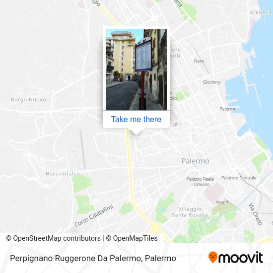 Perpignano Ruggerone Da Palermo map