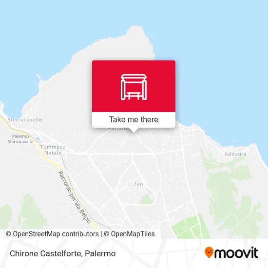 Chirone Castelforte map