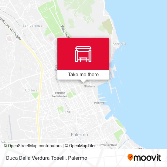 Duca Della Verdura Toselli map
