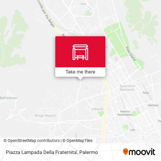 Piazza Lampada Della Fraternita' map