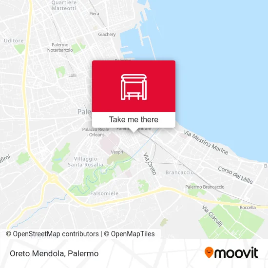 Oreto Mendola map