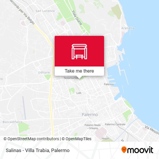 Salinas - Villa Trabia map