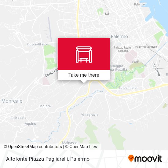 Altofonte Piazza Pagliarelli map