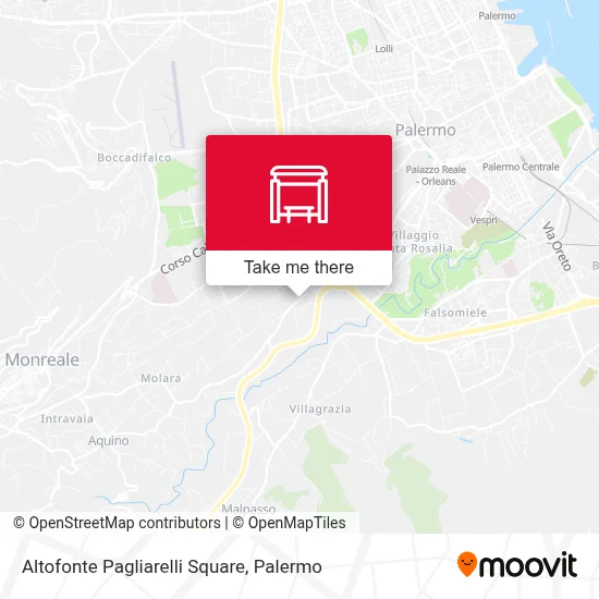 Altofonte Pagliarelli Square map