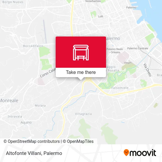 Altofonte Villani map