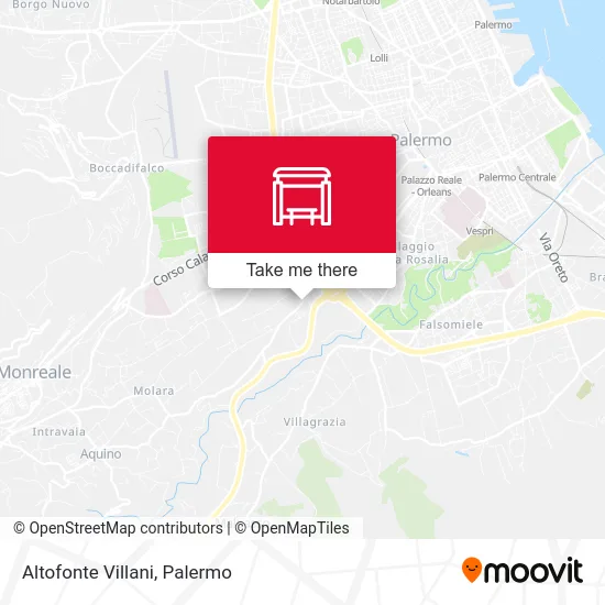 Altofonte Villani map