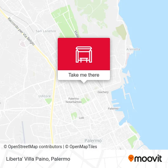Liberta' Villa Paino map