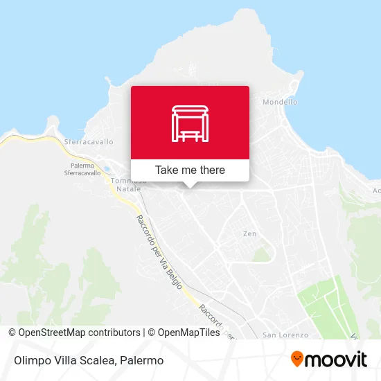 Olimpo Villa Scalea map