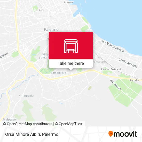 Orsa Minore Albiri map