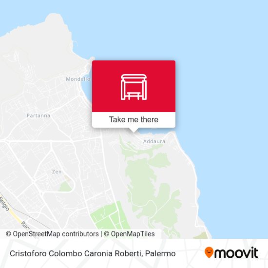 Cristoforo Colombo Caronia Roberti map