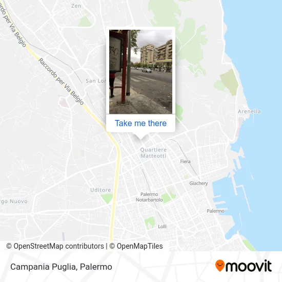 Campania Puglia map