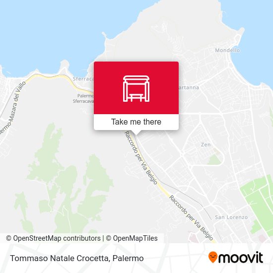 Tommaso Natale Crocetta map