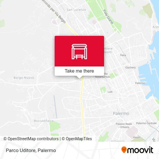 Parco Uditore map