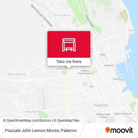 Piazzale John Lennon Monte map