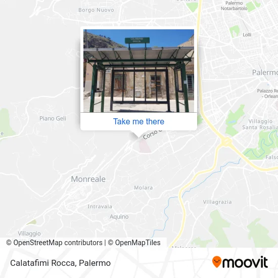 Calatafimi Rocca map