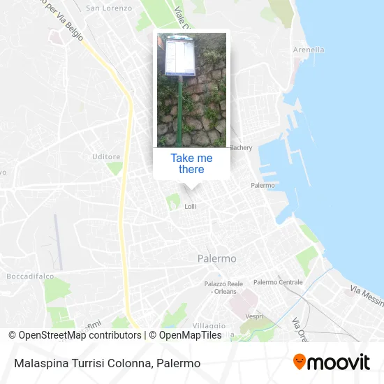 Malaspina Turrisi Colonna map