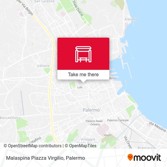 Malaspina Piazza Virgilio map