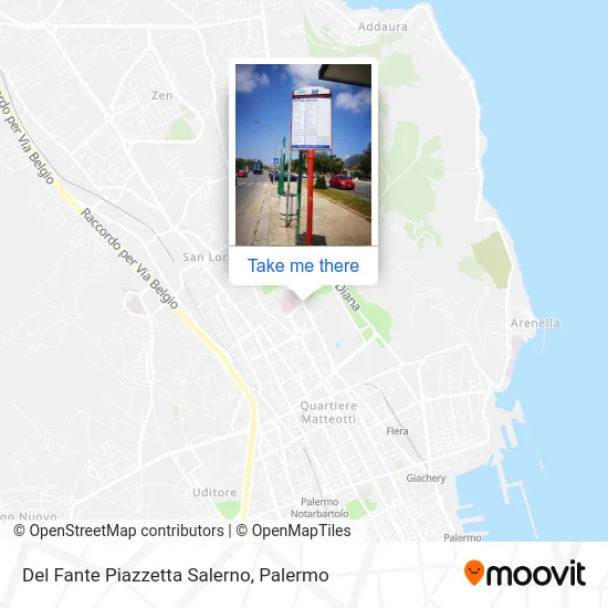 Del Fante Piazzetta Salerno map