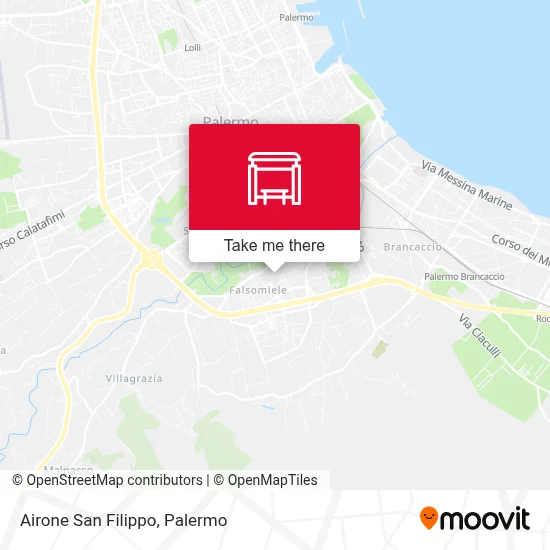 Airone San Filippo map