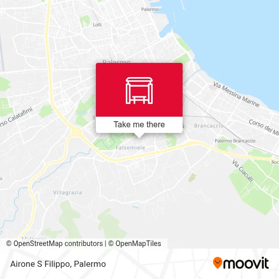 Airone San Filippo map