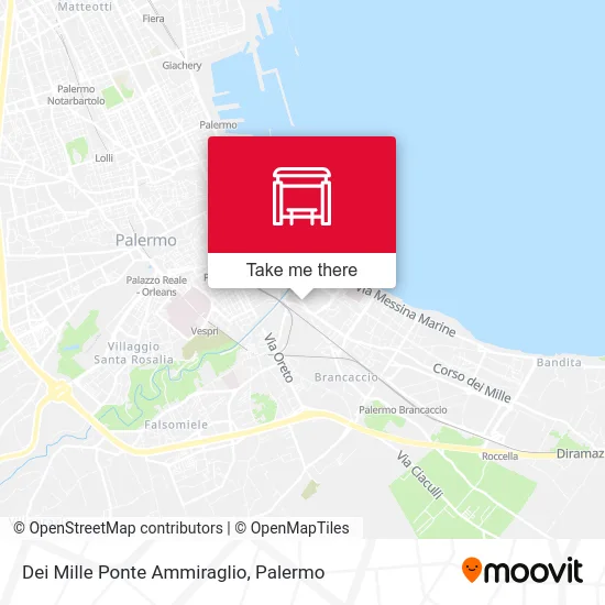 Dei Mille Ponte Ammiraglio map