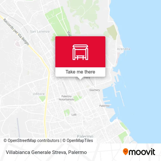 Villabianca Generale Streva map