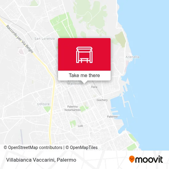 Villabianca Vaccarini map