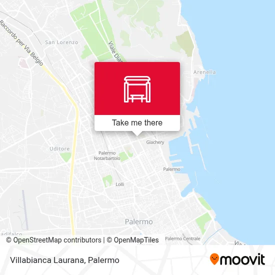 Villabianca Laurana map